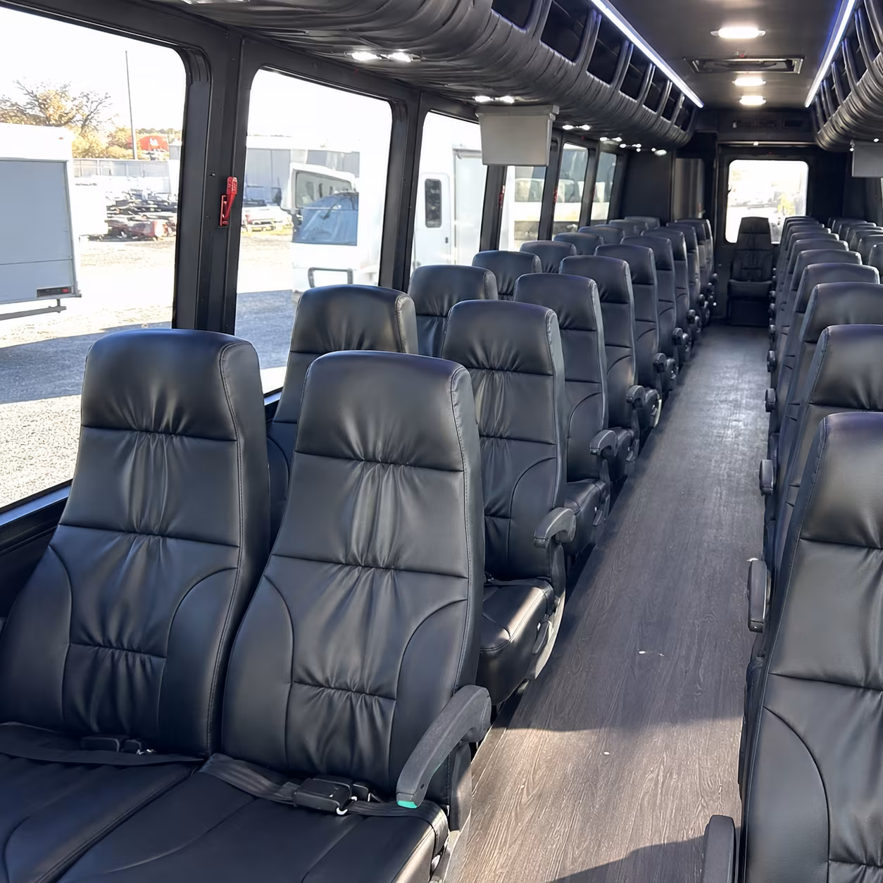 airport transfer buses for wedding guests arriving at newark liberty