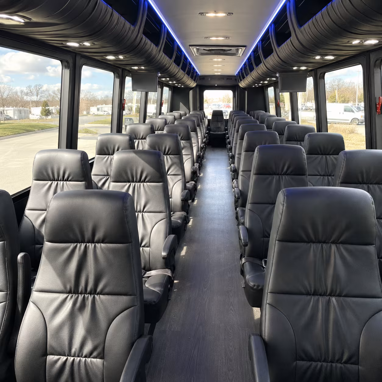 north bergen 28 passenger minibus interior