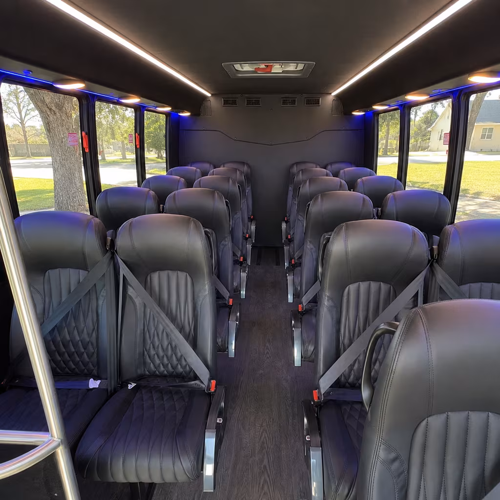 north bergen 35 passenger minibus interior