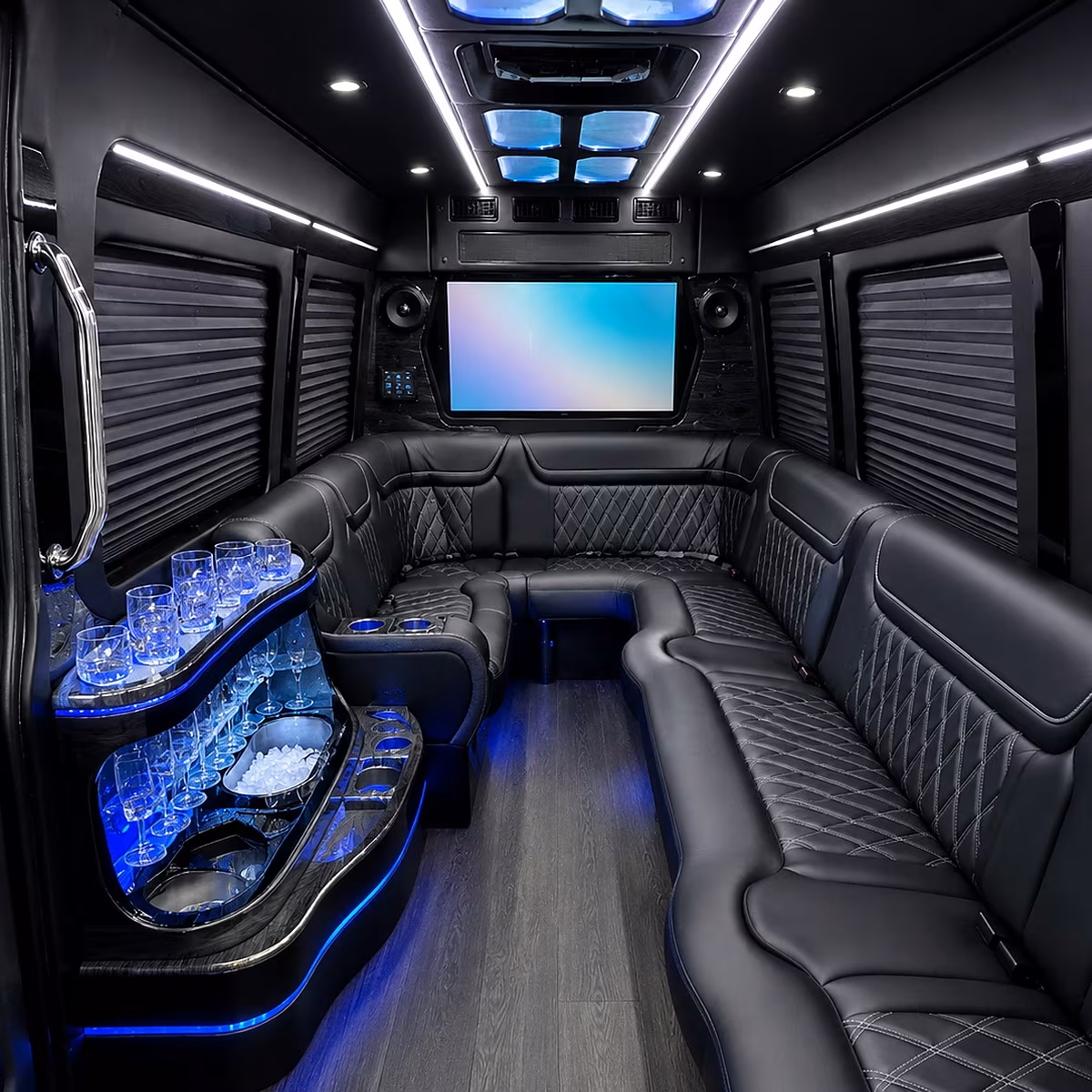 north bergen party bus inside