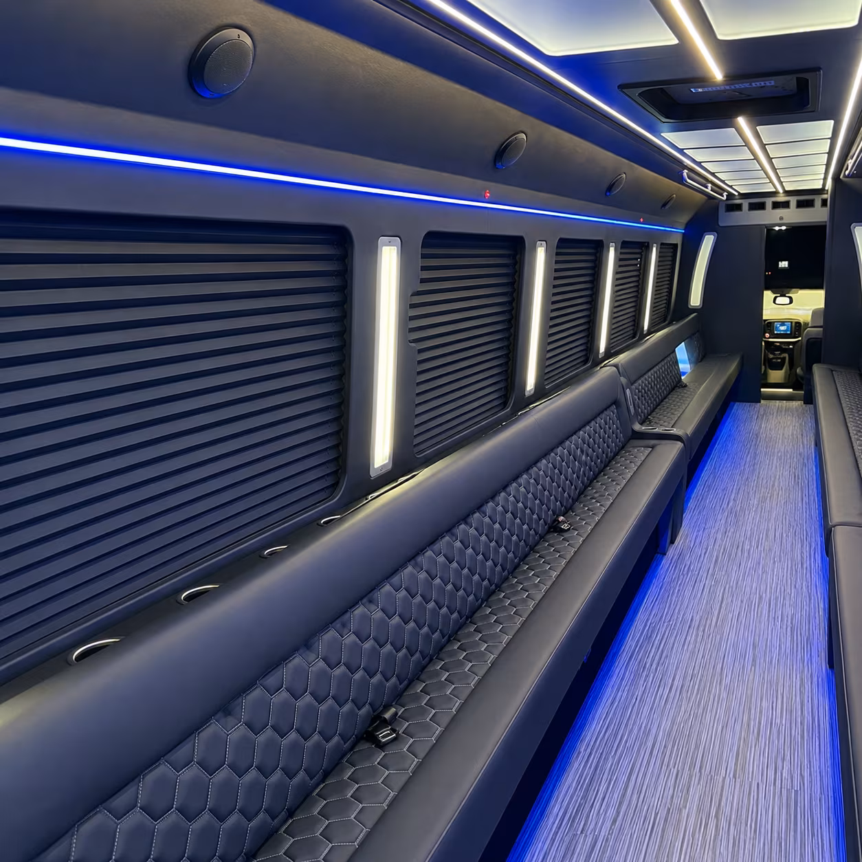 north bergen party bus rental interior